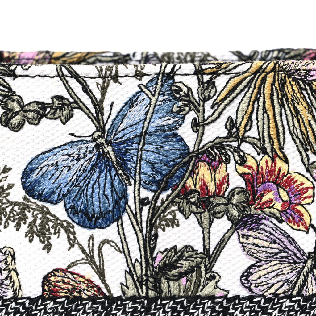 Canvas Embroidered Medium Mexico Millefiori Book Tote White Multicolor £¨ Direct shipment via from wholesalehk.shop