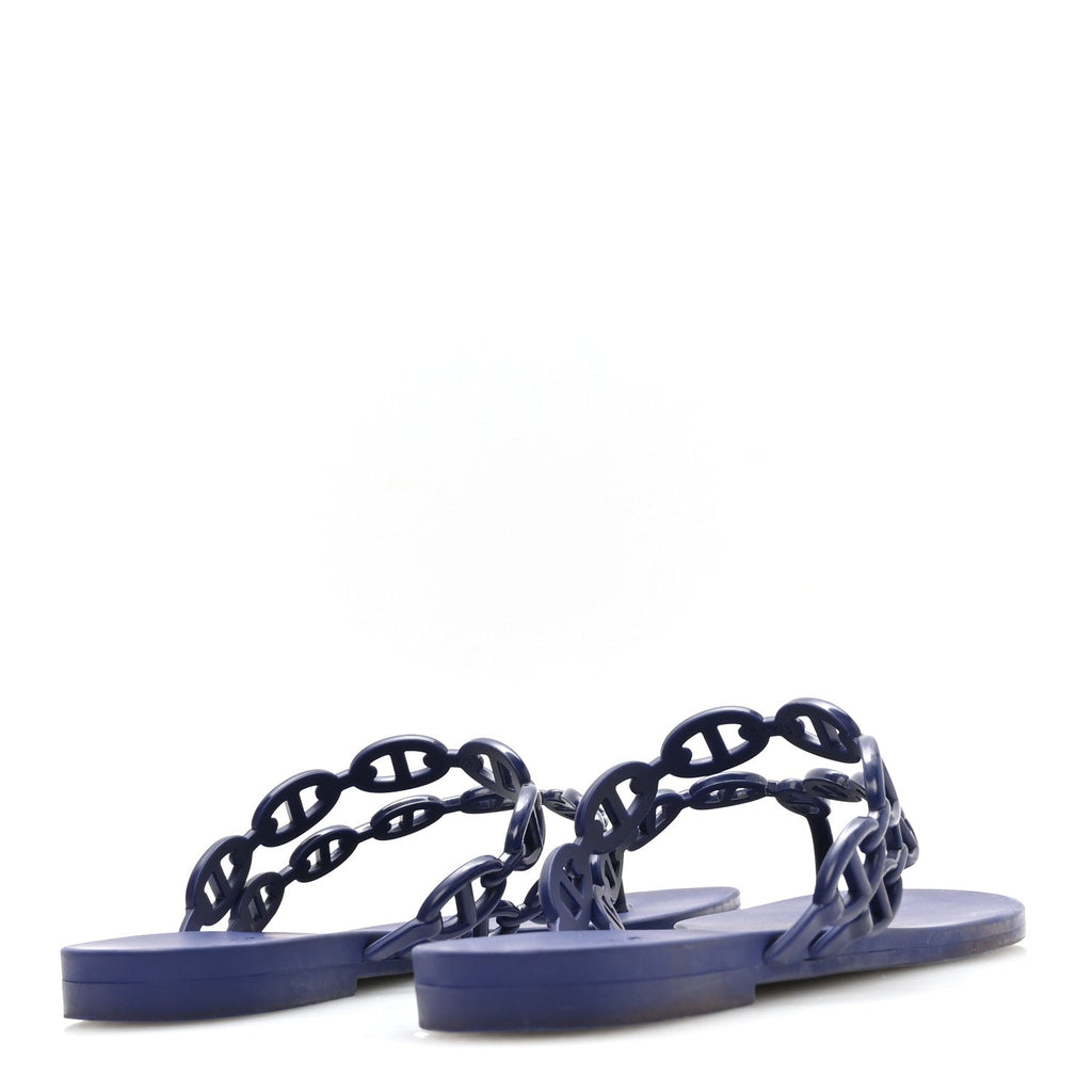 Rubber Chaine d'Ancre Island Sandals 37 Bleu Smalt wholesalehk.shop