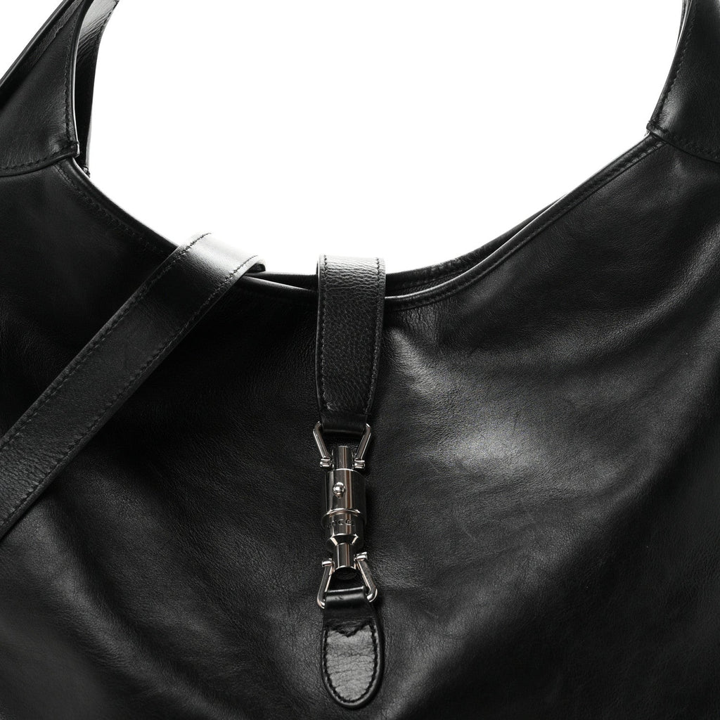 Calfskin Large Jackie 1961 Shoulder Bag Black £¨ Direct shipment via from wholesalehk.shop