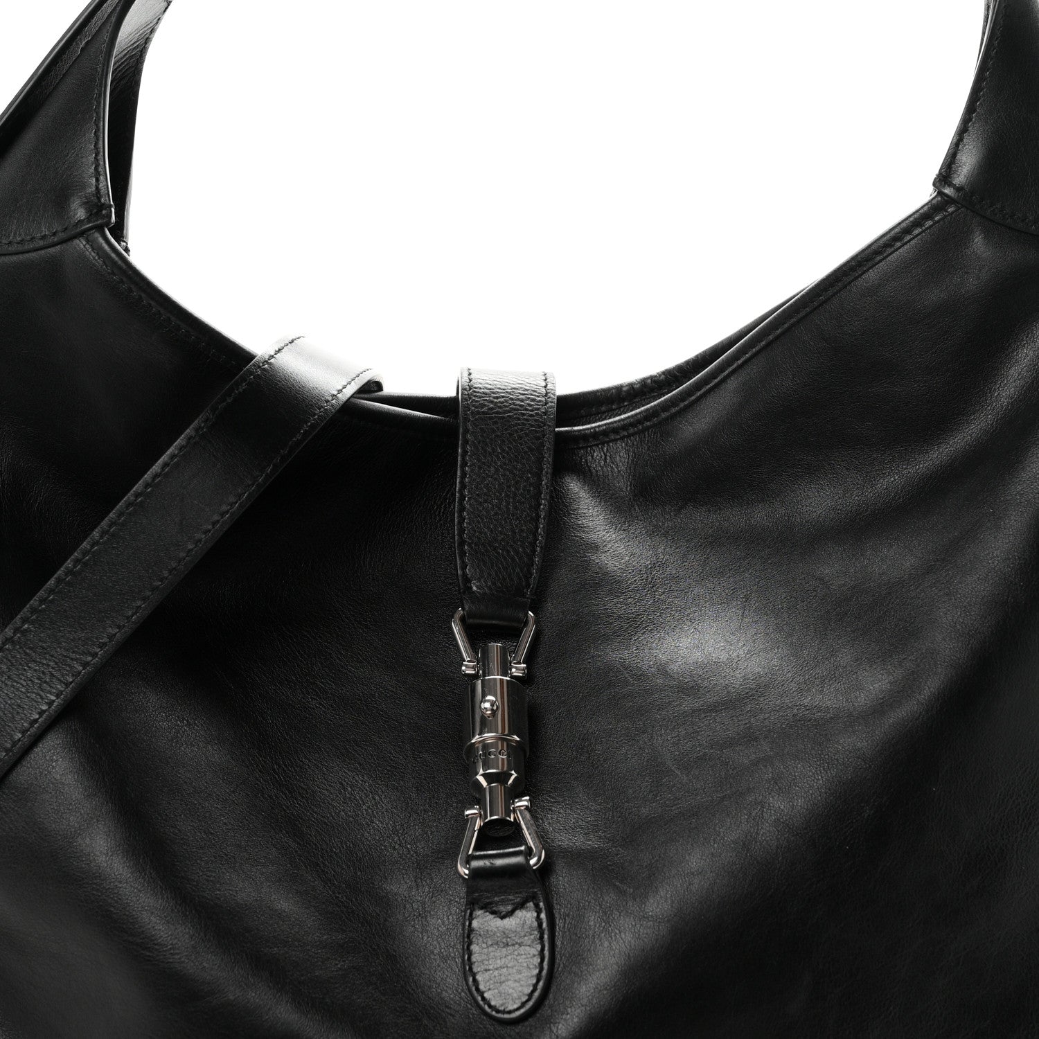 Calfskin Large Jackie 1961 Shoulder Bag Black £¨ Direct shipment via from wholesalehk.shop