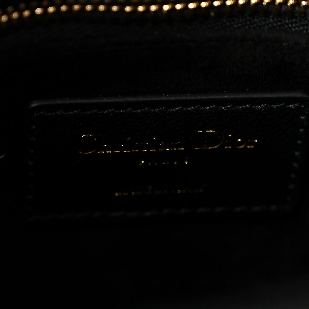 Lambskin Cannage Small Lady Dior Black wholesalehk.shop