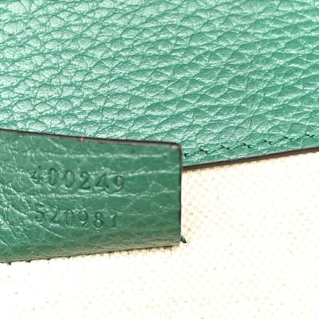 Pebbled Calfskin Small Dionysus Shoulder Bag Emerald wholesalehk.shop