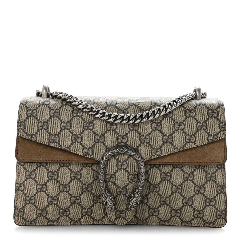 GG Supreme Monogram Small Dionysus Shoulder Bag Taupe wholesalehk.shop