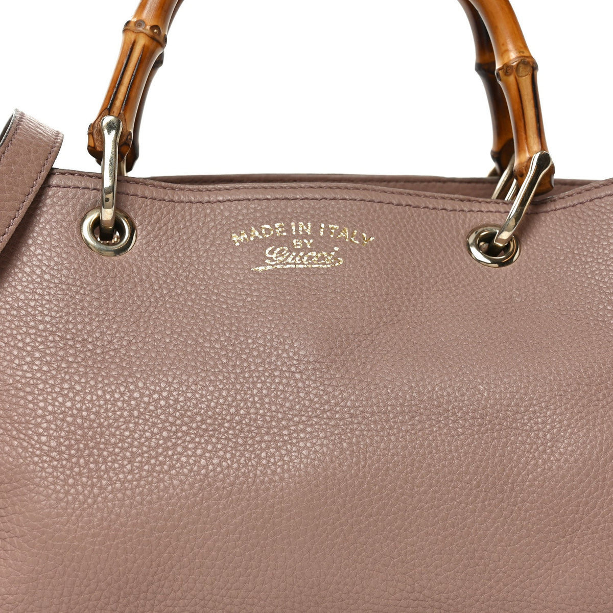 Pebbled Calfskin Medium Bamboo Shopper Tote Dark Cipria wholesalehk.shop