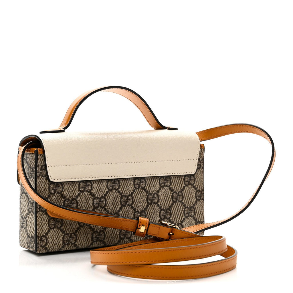 GG Supreme Monogram New Sakai Calfskin Mini Padlock Top Handle Shoulder Bag Beige Ebony Mystic White Sun Oil £¨ Direct shipment via from wholesalehk.shop