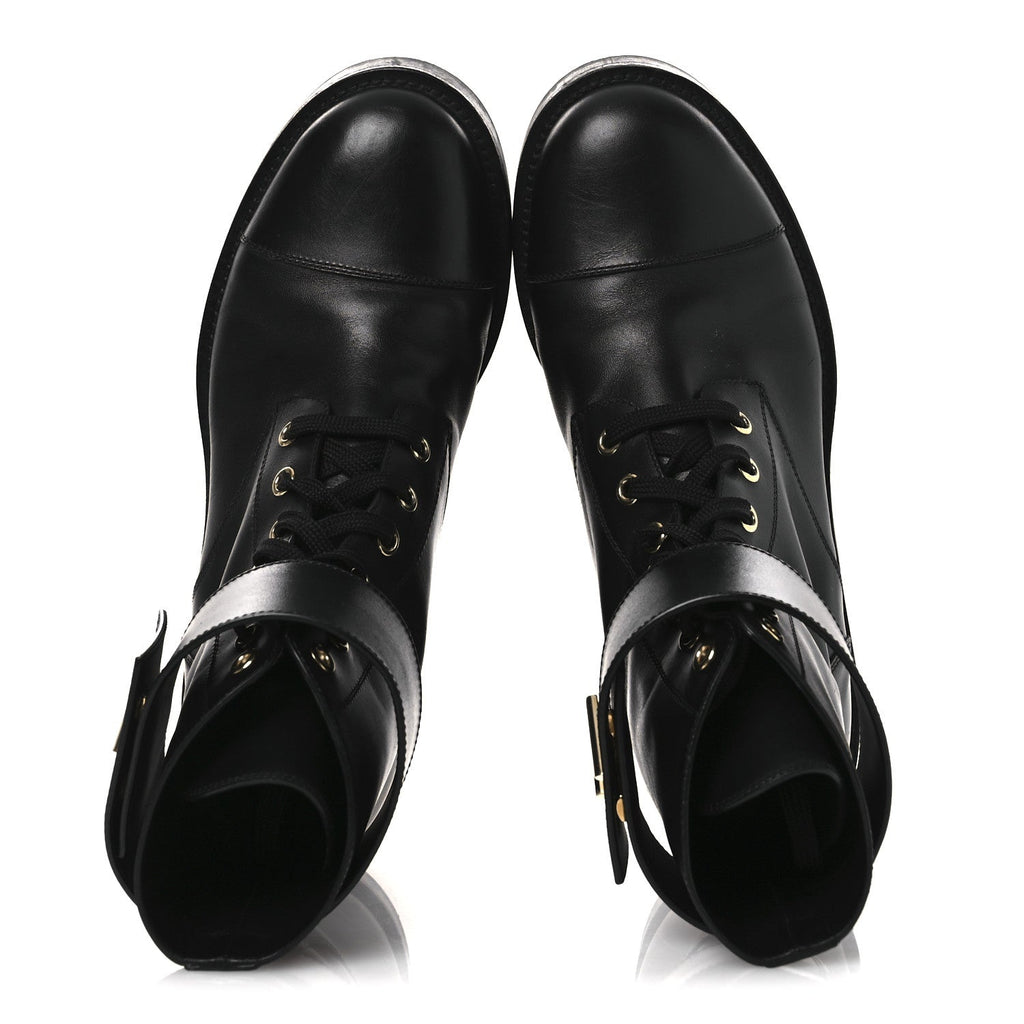 Calfskin Wonderland Ranger Boots 37.5 Black £¨ Direct shipment via from wholesalehk.shop