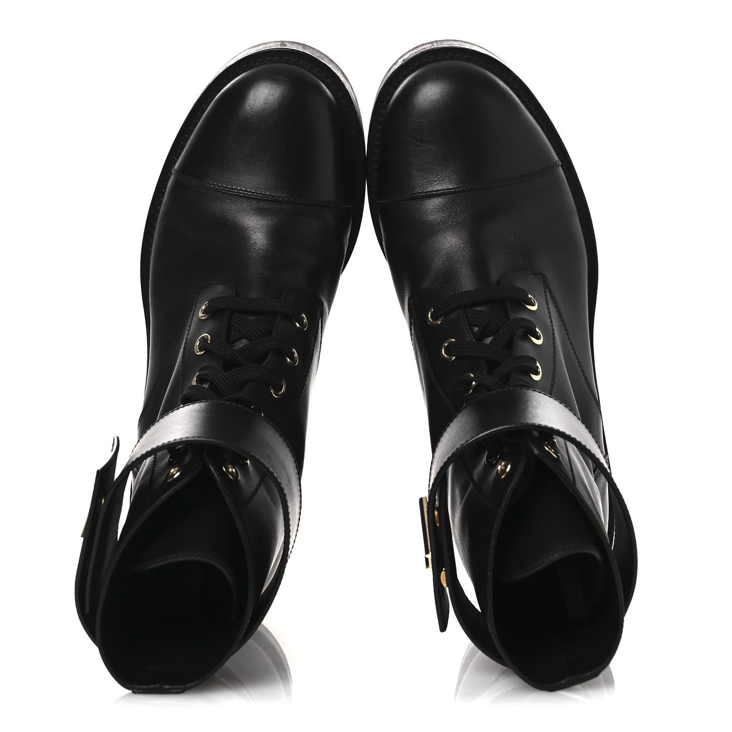 Calfskin Wonderland Ranger Boots 37.5 Black £¨ Direct shipment via from wholesalehk.shop