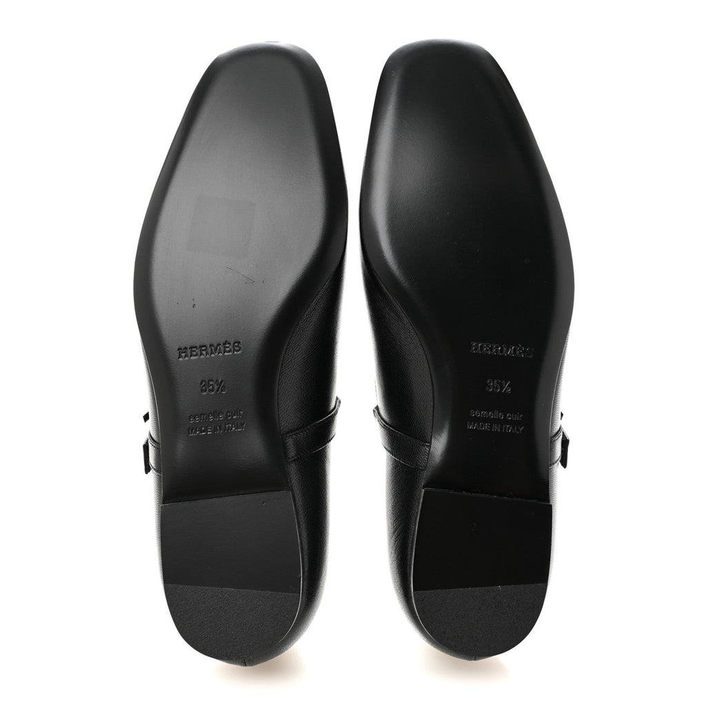 Goatskin Jane Ballet Flats 35.5 Black wholesalehk.shop