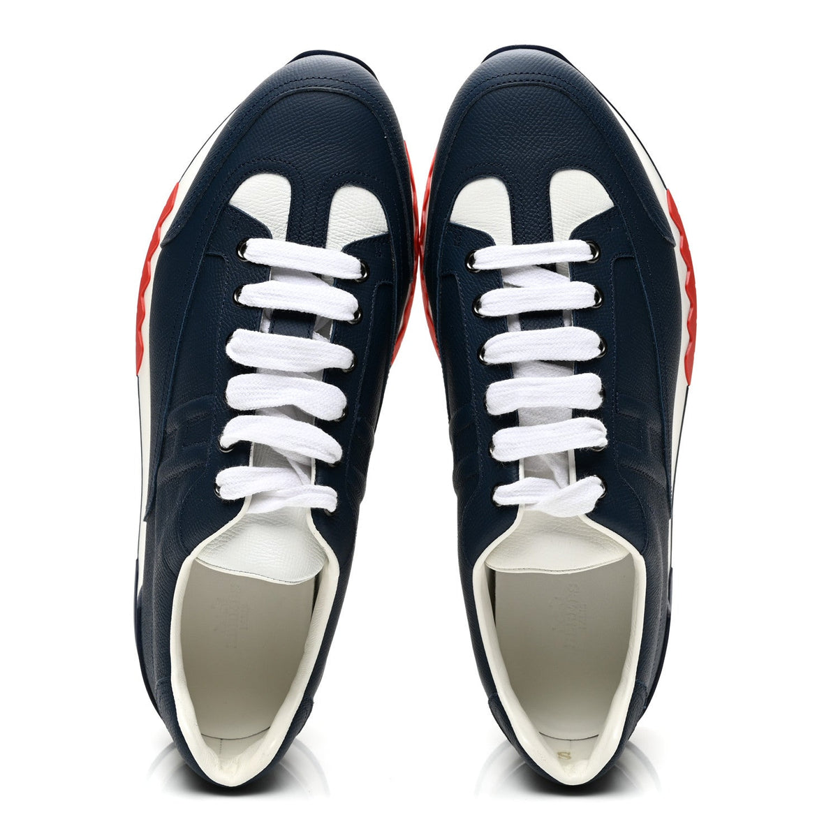 Epsom Calfskin Mens Trail Sneakers 42 Indigo White wholesalehk.shop