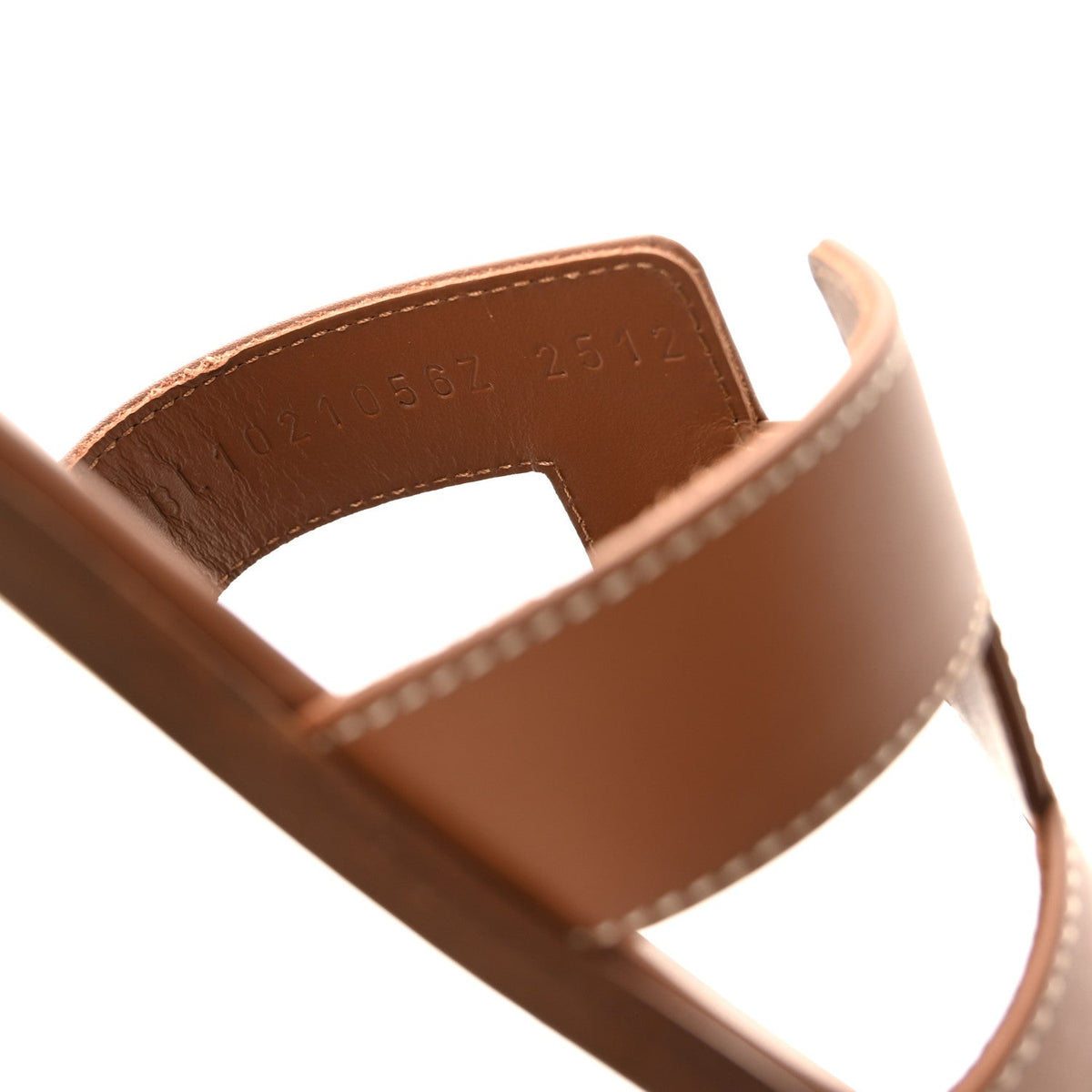 Box Calfskin Oran Sandals 37.5 Gold wholesalehk.shop