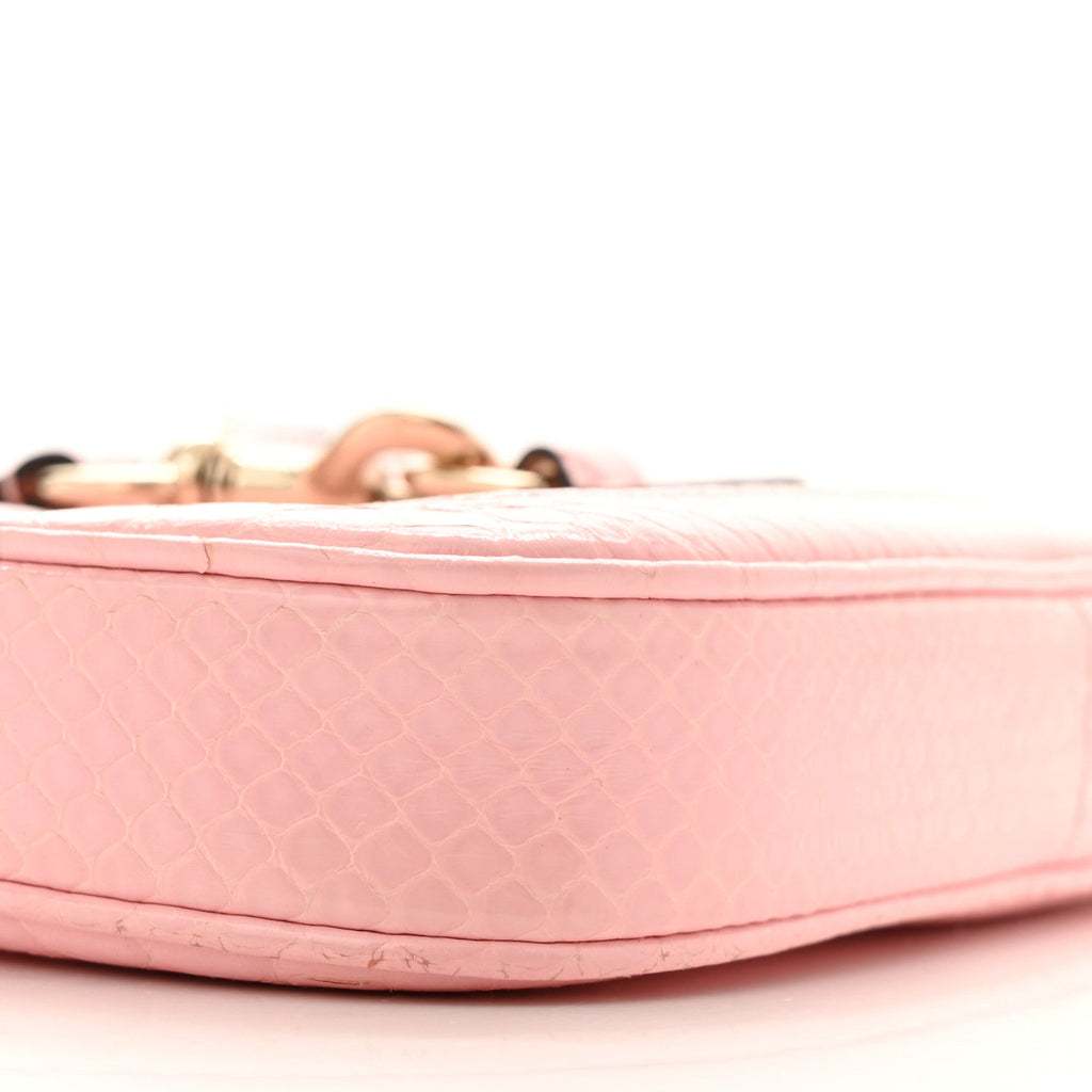Snakeskin Mini Jackie Notte Bag Pink £¨ Direct shipment via from wholesalehk.shop