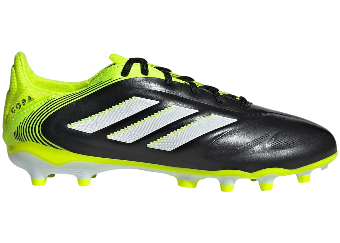 adidas Copa Pure 3 Elite FG/MG Core Black Cloud White Lucid Lemon (GS)