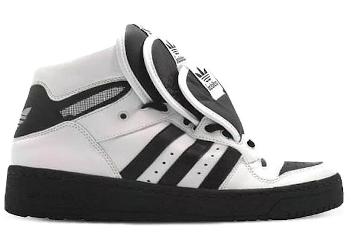 adidas JS Metro Attitude Jeremy Scott 3 Tongues White Black wholesalehk.shop