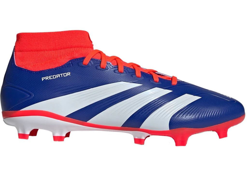adidas Predator League Sock FG Lucid Blue Cloud White Solar Red