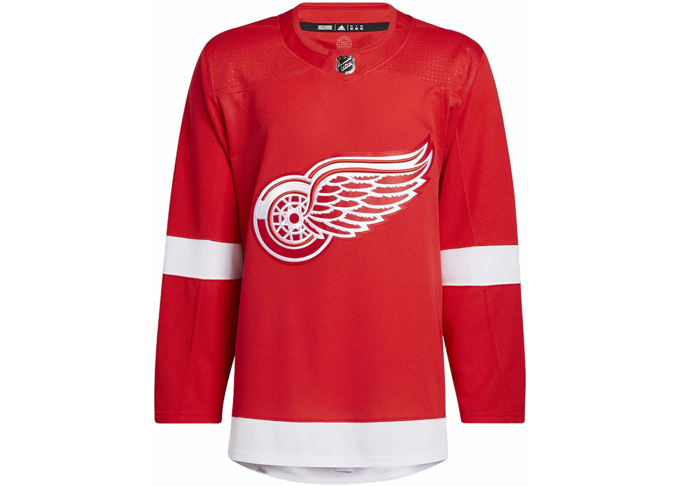 adidas Red Wings Home Authentic Jersey Red wholesalehk.shop
