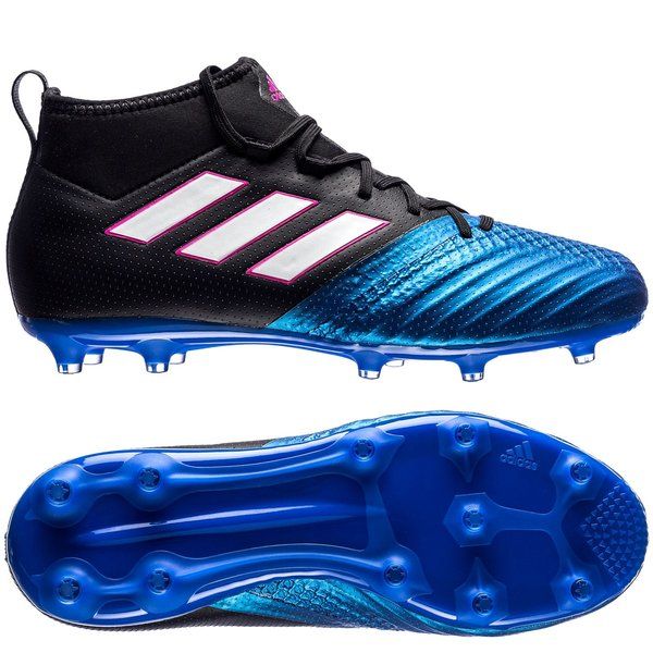 2026 New Arrival adidas ACE 17.1 FG Youth Firm Ground Soccer Cleats Black/White/Blue wholesalehk.shop