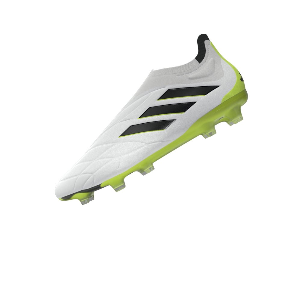 2026 New Arrival adidas Copa Pure+ FG Firm Ground Soccer Cleats White/Black/Lucid Lemon wholesalehk.shop