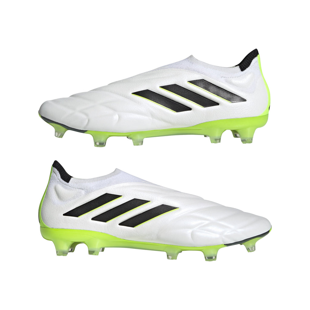 2026 New Arrival adidas Copa Pure+ FG Firm Ground Soccer Cleats White/Black/Lucid Lemon wholesalehk.shop