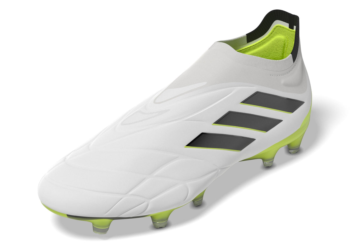 2026 New Arrival adidas Copa Pure+ FG Firm Ground Soccer Cleats White/Black/Lucid Lemon wholesalehk.shop