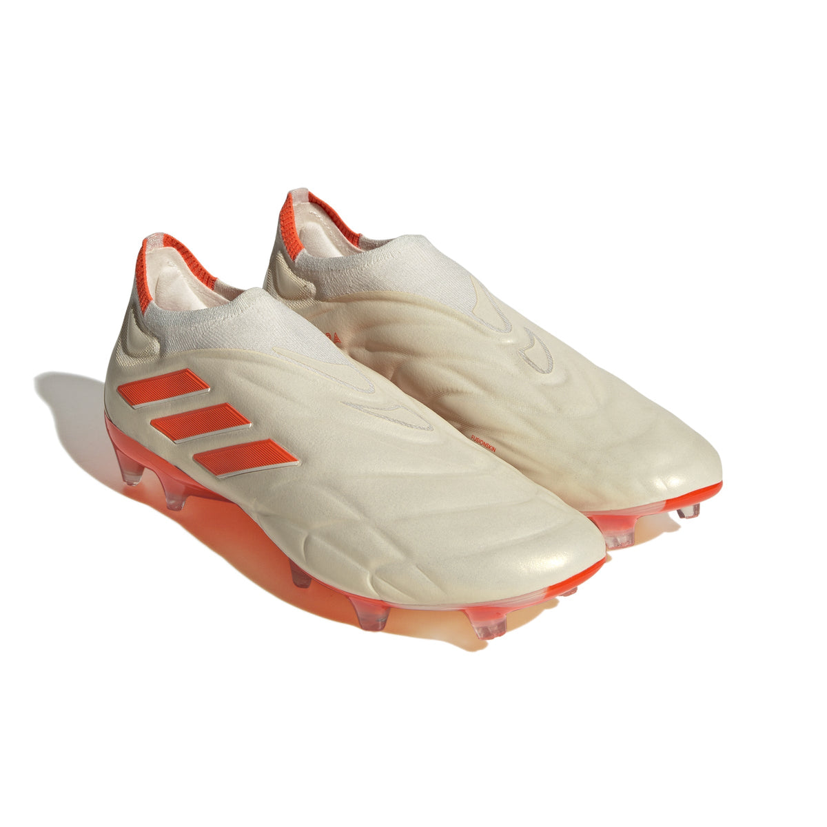2026 New Arrival adidas Copa Pure+ FG Firm Ground Soccer Cleats White/Solar Orange wholesalehk.shop