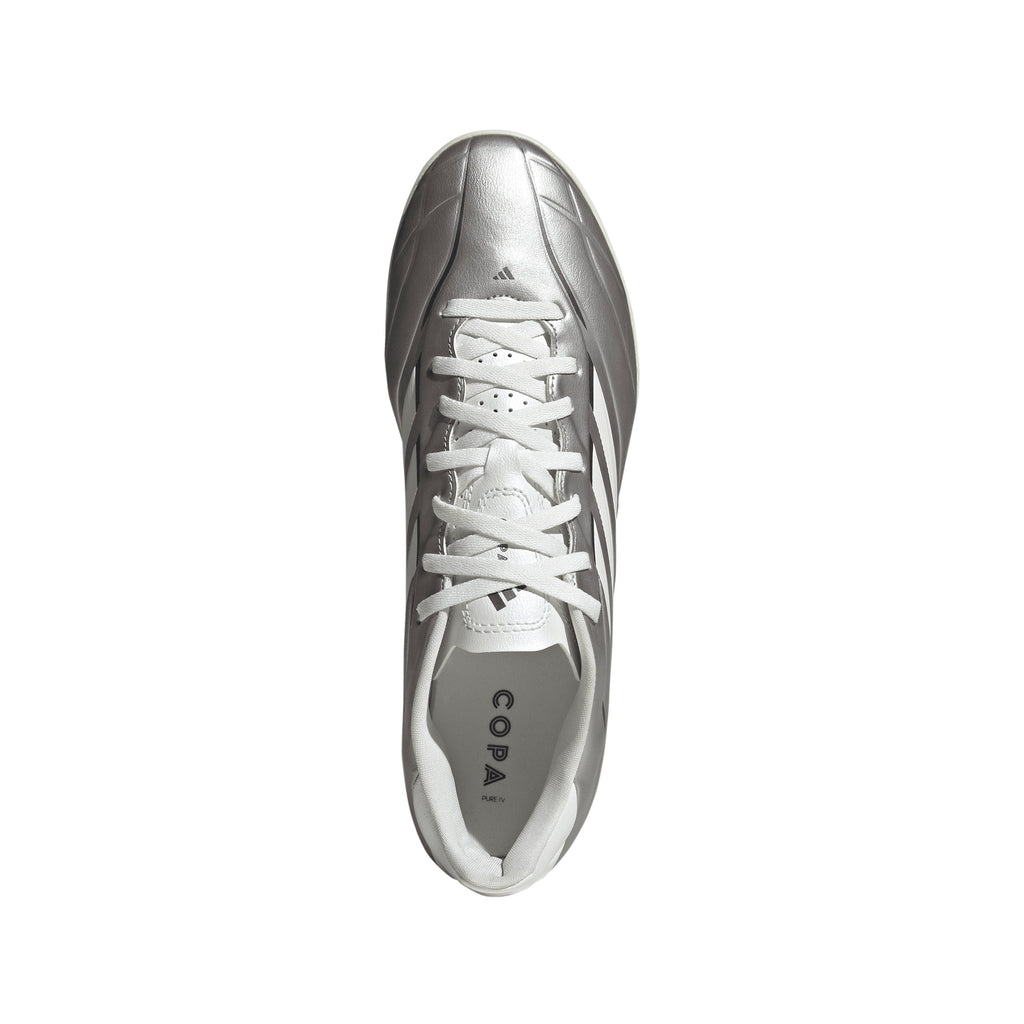 2026 New Arrival adidas Copa Pure IV Club TF Turf Men's Soccer Cleats - Metal Silver wholesalehk.shop