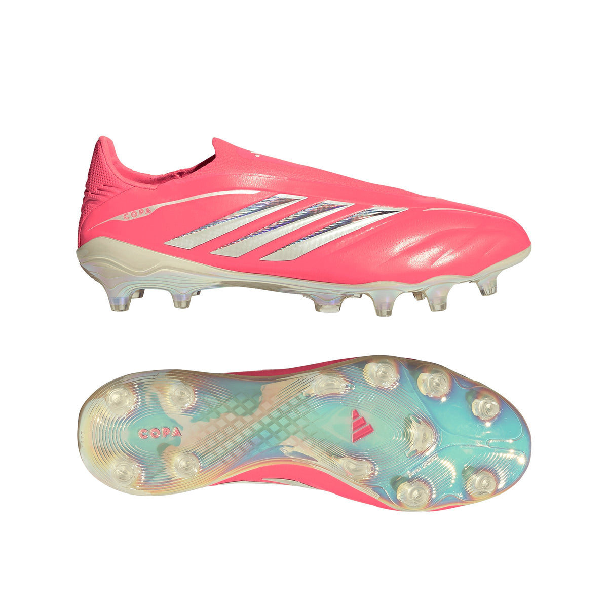 2026 New Arrival adidas Copa Pure IV Elite Laceless Firm Ground Men's Soccer Cleats - Turquesa/Ivory/Black wholesalehk.shop