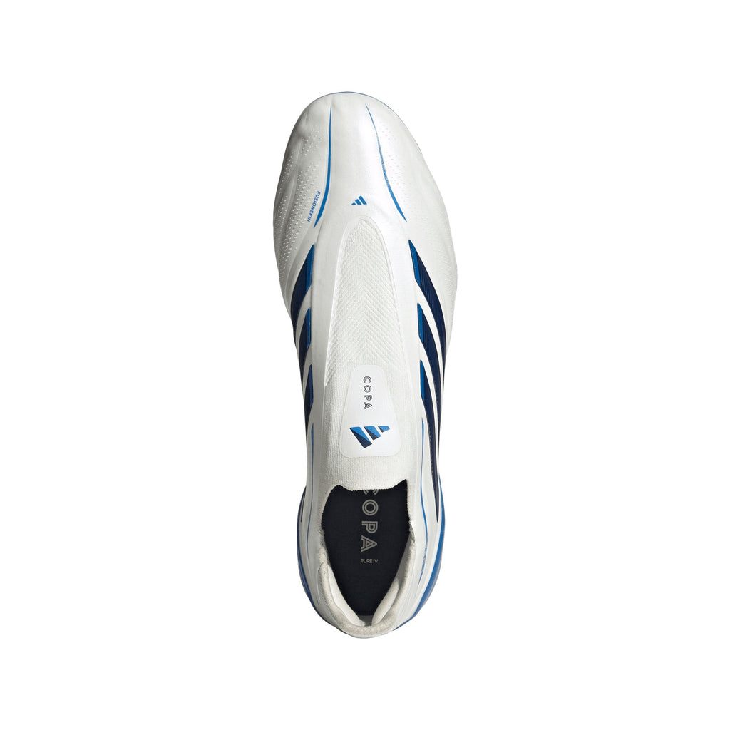 2026 New Arrival adidas Copa Pure IV Elite Laceless Firm Ground Men's Soccer Cleats - White/Blue wholesalehk.shop
