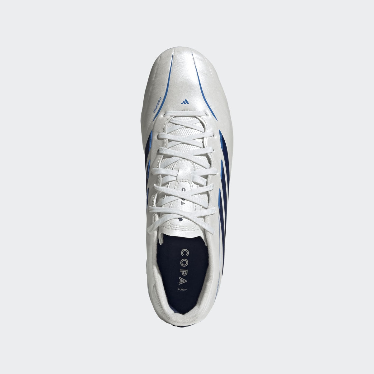 2026 New Arrival adidas Copa Pure IV League Firm Ground Men's Soccer Cleats - White/Blue wholesalehk.shop