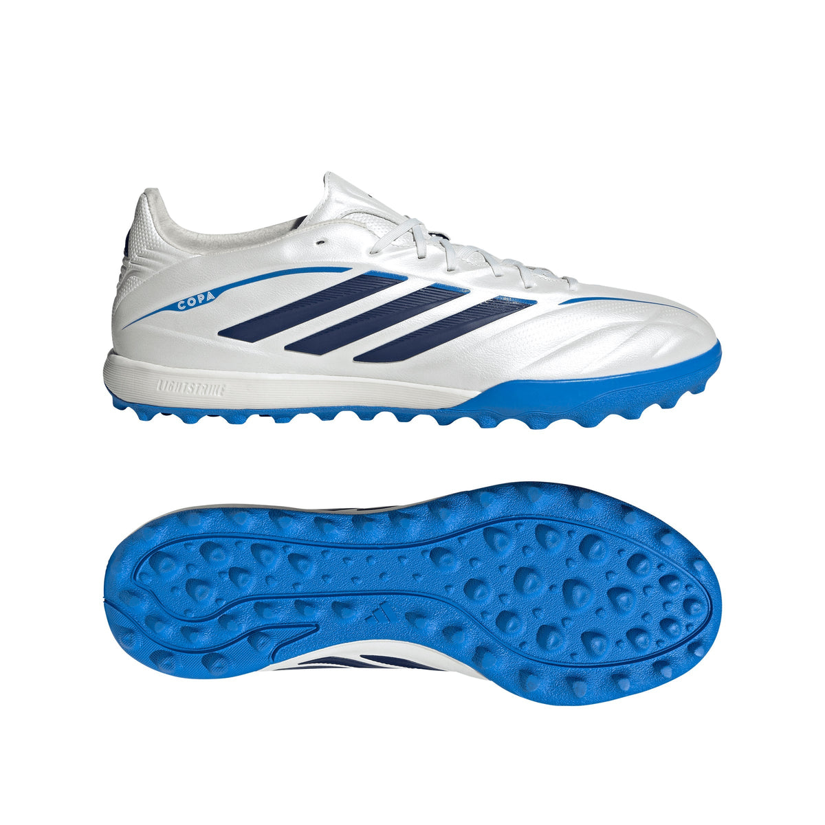 2026 New Arrival adidas Copa Pure IV Pro Turf Men's Soccer Cleats - White/Blue wholesalehk.shop