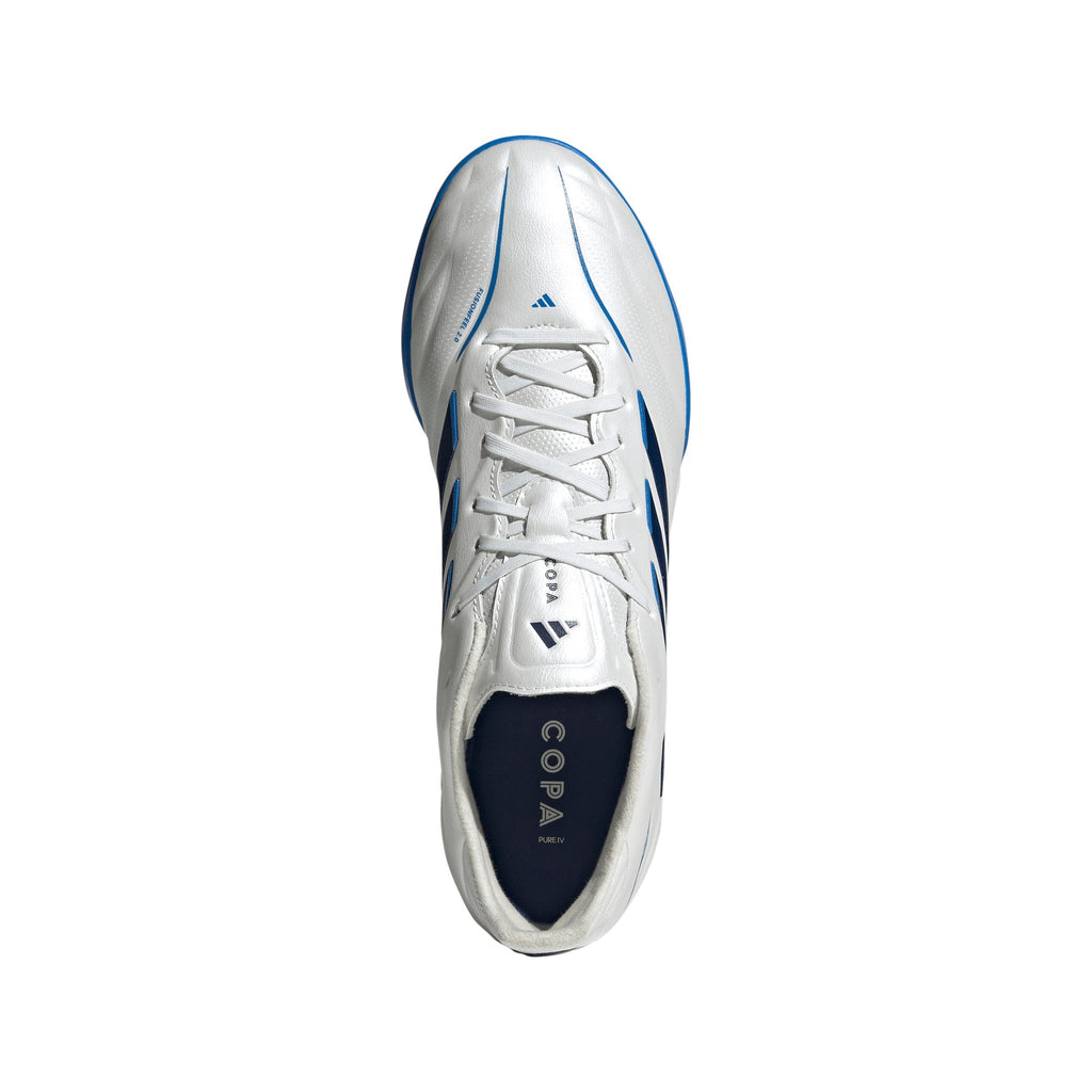 2026 New Arrival adidas Copa Pure IV Pro Turf Men's Soccer Cleats - White/Blue wholesalehk.shop