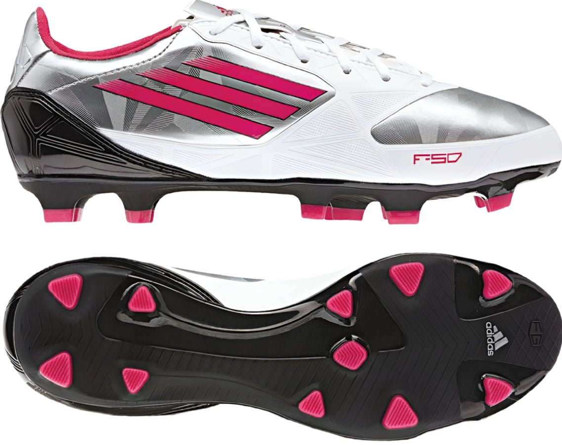 2026 New Arrival adidas F30 TRX FG Firm Ground Women's Soccer Cleats - White/Silver Metallic/Shock Pink wholesalehk.shop