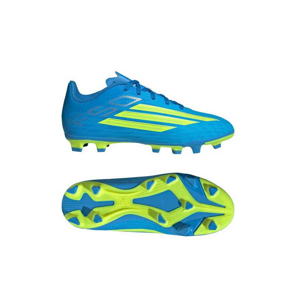2026 New Arrival adidas F50 Club FG/MG Firm Ground/Multi Ground Youth Soccer Cleats - Blue/Yellow/Aqua wholesalehk.shop