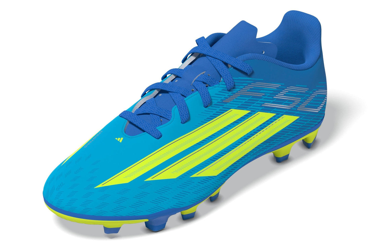 2026 New Arrival adidas F50 Club FG/MG Firm Ground/Multi Ground Youth Soccer Cleats - Blue/Yellow/Aqua wholesalehk.shop
