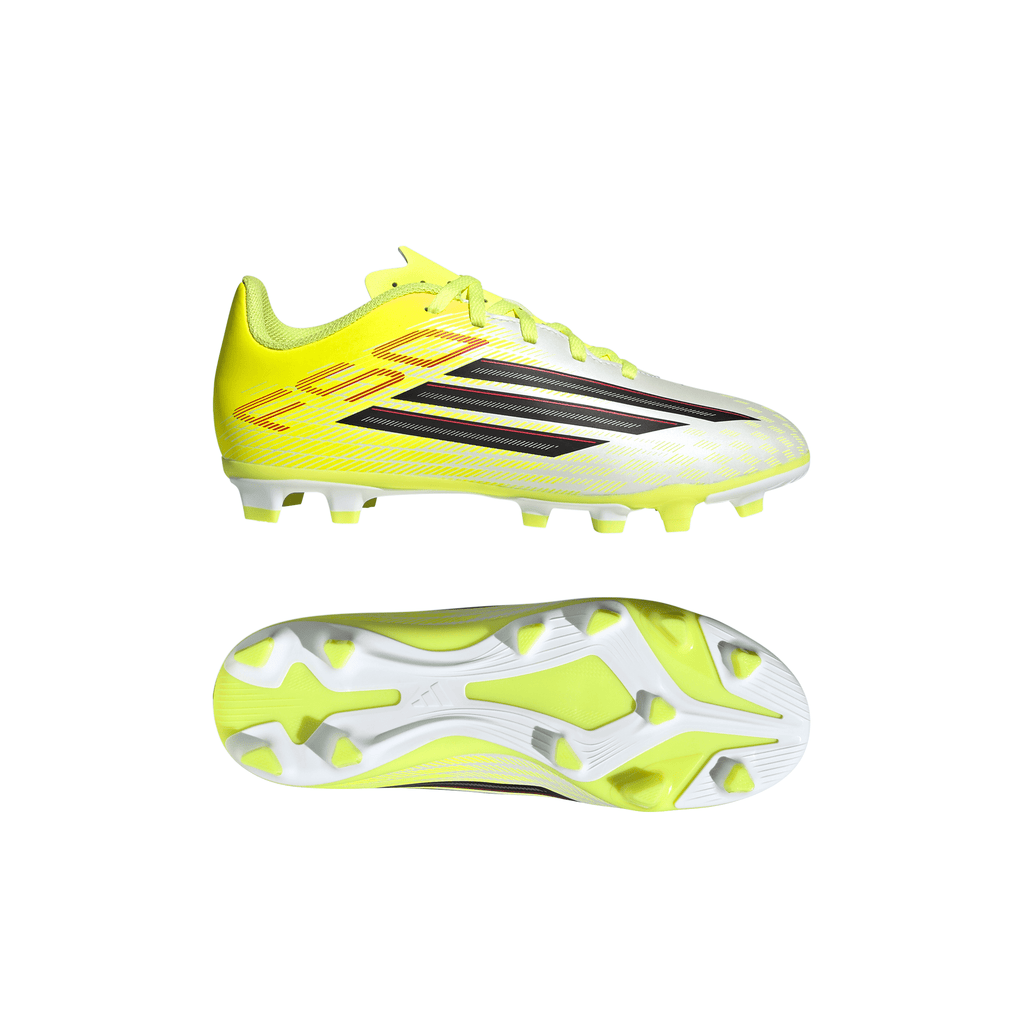2026 New Arrival adidas F50 Club FG/MG Firm Ground/Multi Ground Youth Soccer Cleats - Yellow/Black/Red wholesalehk.shop