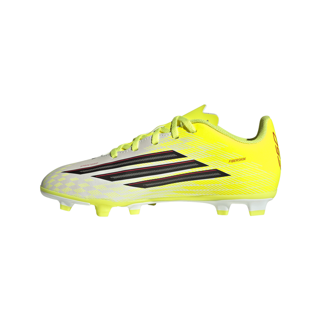 2026 New Arrival adidas F50 Club FG/MG Firm Ground/Multi Ground Youth Soccer Cleats - Yellow/Black/Red wholesalehk.shop