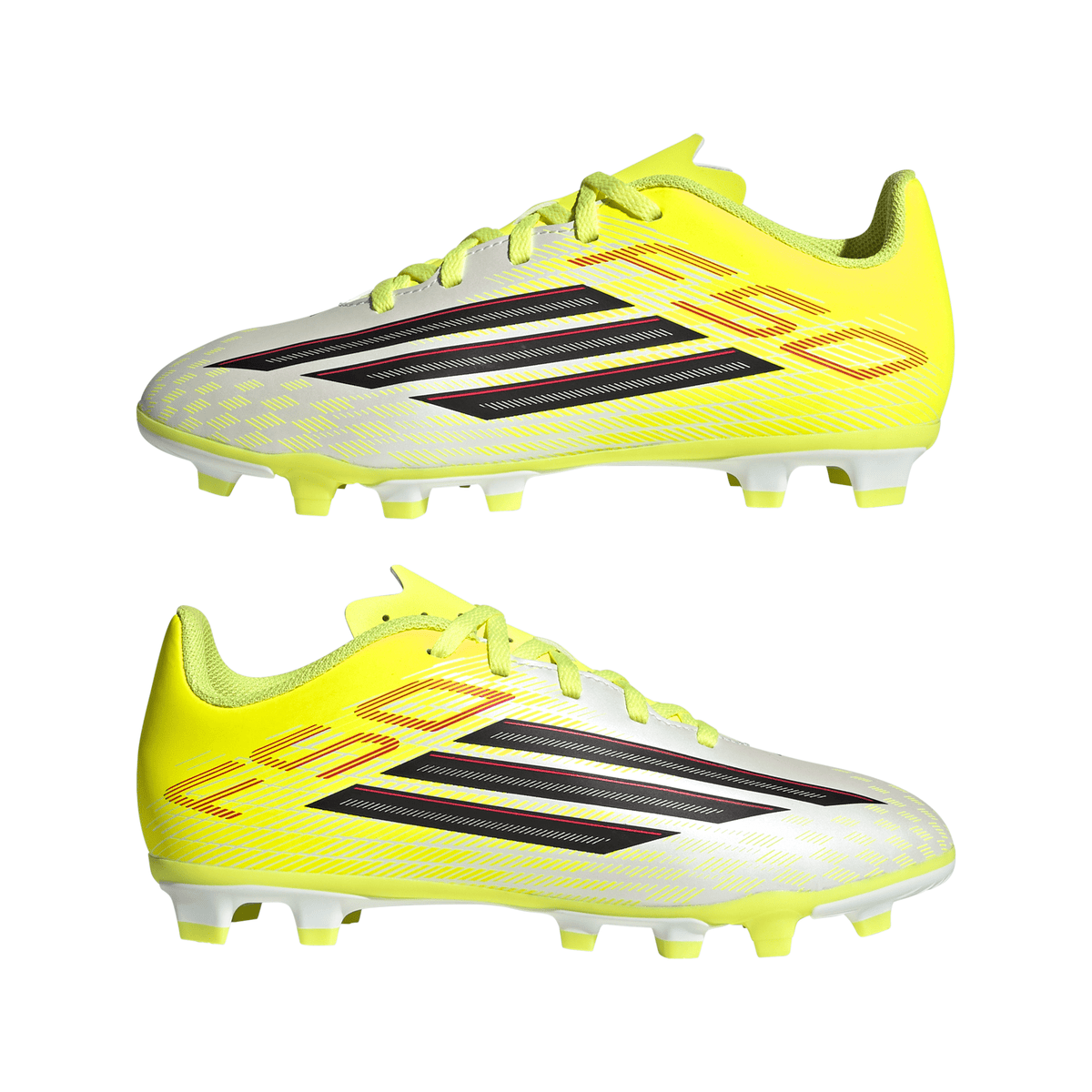 2026 New Arrival adidas F50 Club FG/MG Firm Ground/Multi Ground Youth Soccer Cleats - Yellow/Black/Red wholesalehk.shop