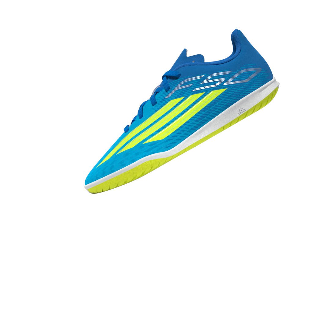 2026 New Arrival adidas F50 Club IN Indoor Youth Soccer Shoes - Blue/Yellow/Aqua wholesalehk.shop