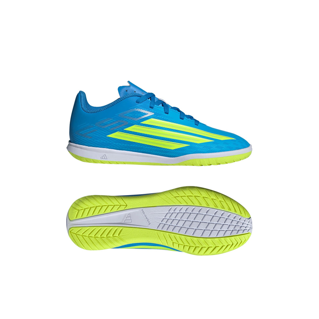 2026 New Arrival adidas F50 Club IN Indoor Youth Soccer Shoes - Blue/Yellow/Aqua wholesalehk.shop