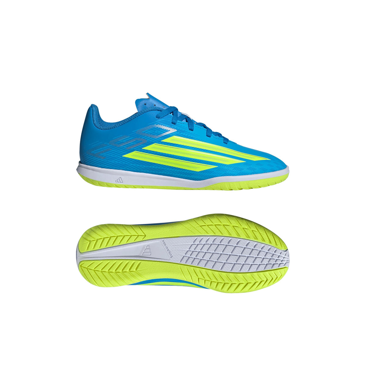 2026 New Arrival adidas F50 Club IN Indoor Youth Soccer Shoes - Blue/Yellow/Aqua wholesalehk.shop