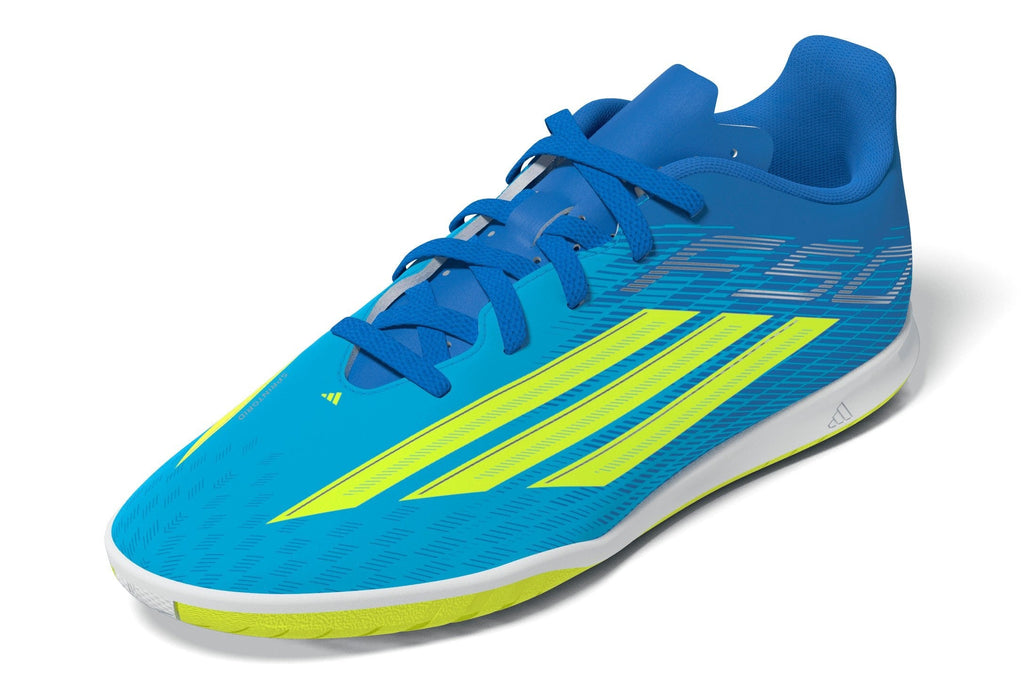 2026 New Arrival adidas F50 Club IN Indoor Youth Soccer Shoes - Blue/Yellow/Aqua wholesalehk.shop