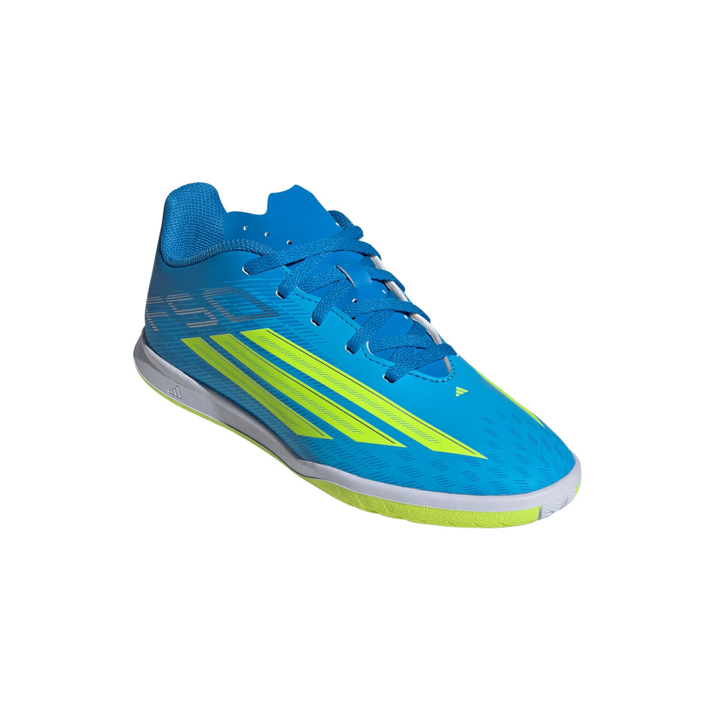 2026 New Arrival adidas F50 Club IN Indoor Youth Soccer Shoes - Blue/Yellow/Aqua wholesalehk.shop