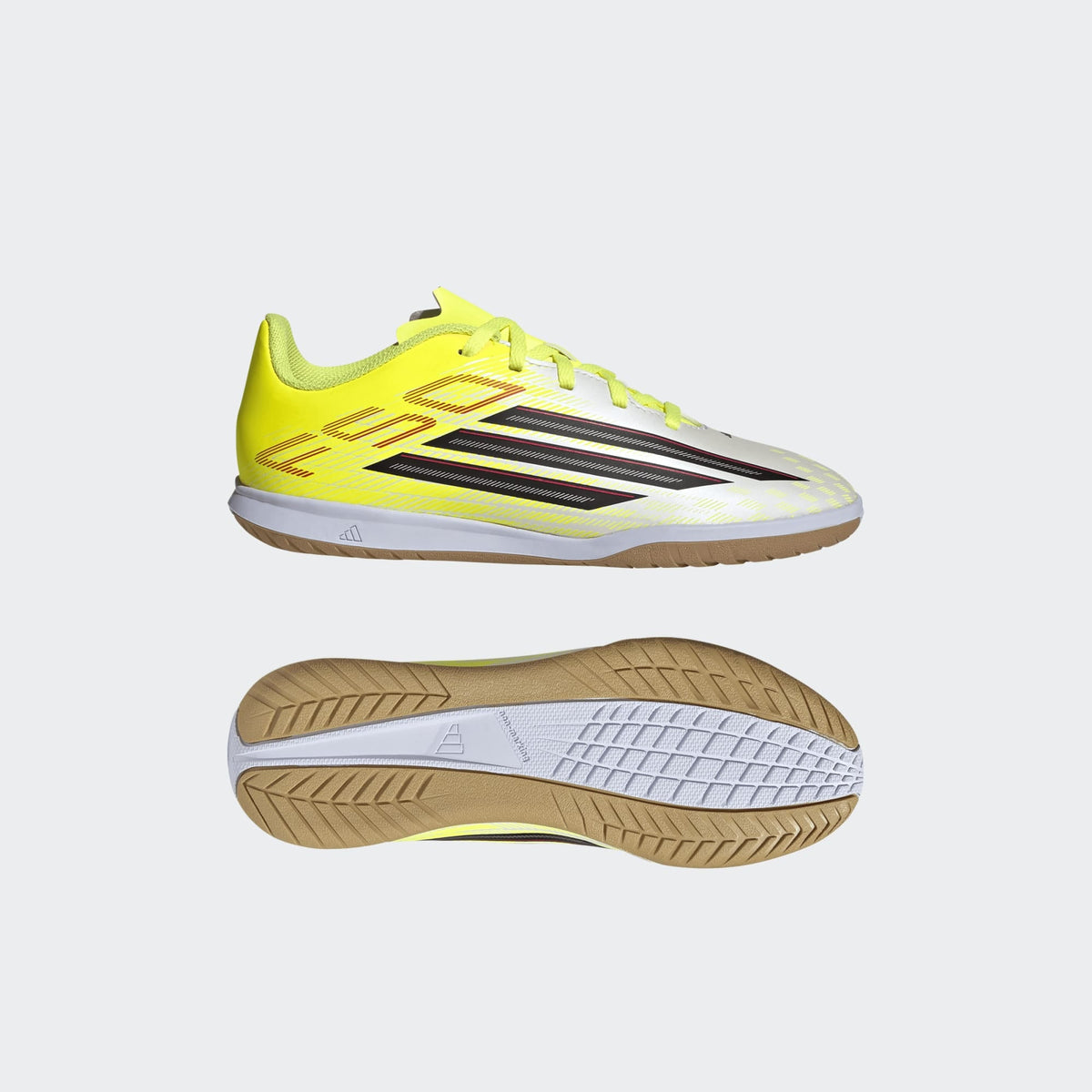 2026 New Arrival adidas F50 Club IN Indoor Youth Soccer Shoes - Solar Yellow/Black/Lucid Red wholesalehk.shop