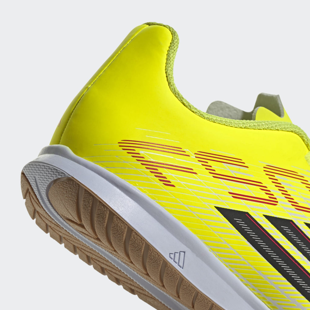 2026 New Arrival adidas F50 Club IN Indoor Youth Soccer Shoes - Solar Yellow/Black/Lucid Red wholesalehk.shop