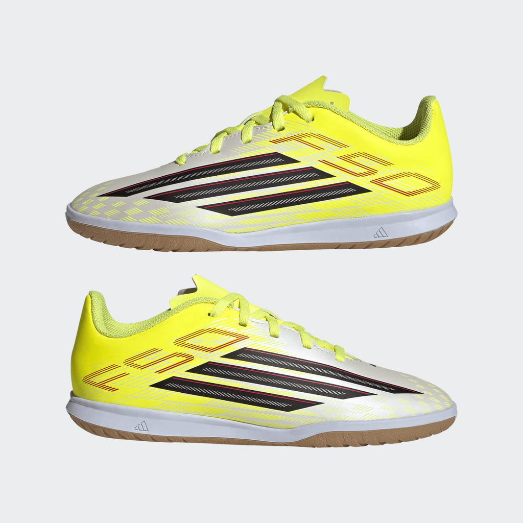 2026 New Arrival adidas F50 Club IN Indoor Youth Soccer Shoes - Solar Yellow/Black/Lucid Red wholesalehk.shop