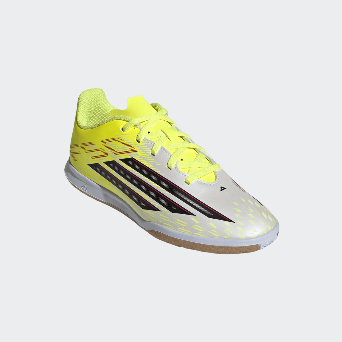 2026 New Arrival adidas F50 Club IN Indoor Youth Soccer Shoes - Solar Yellow/Black/Lucid Red wholesalehk.shop