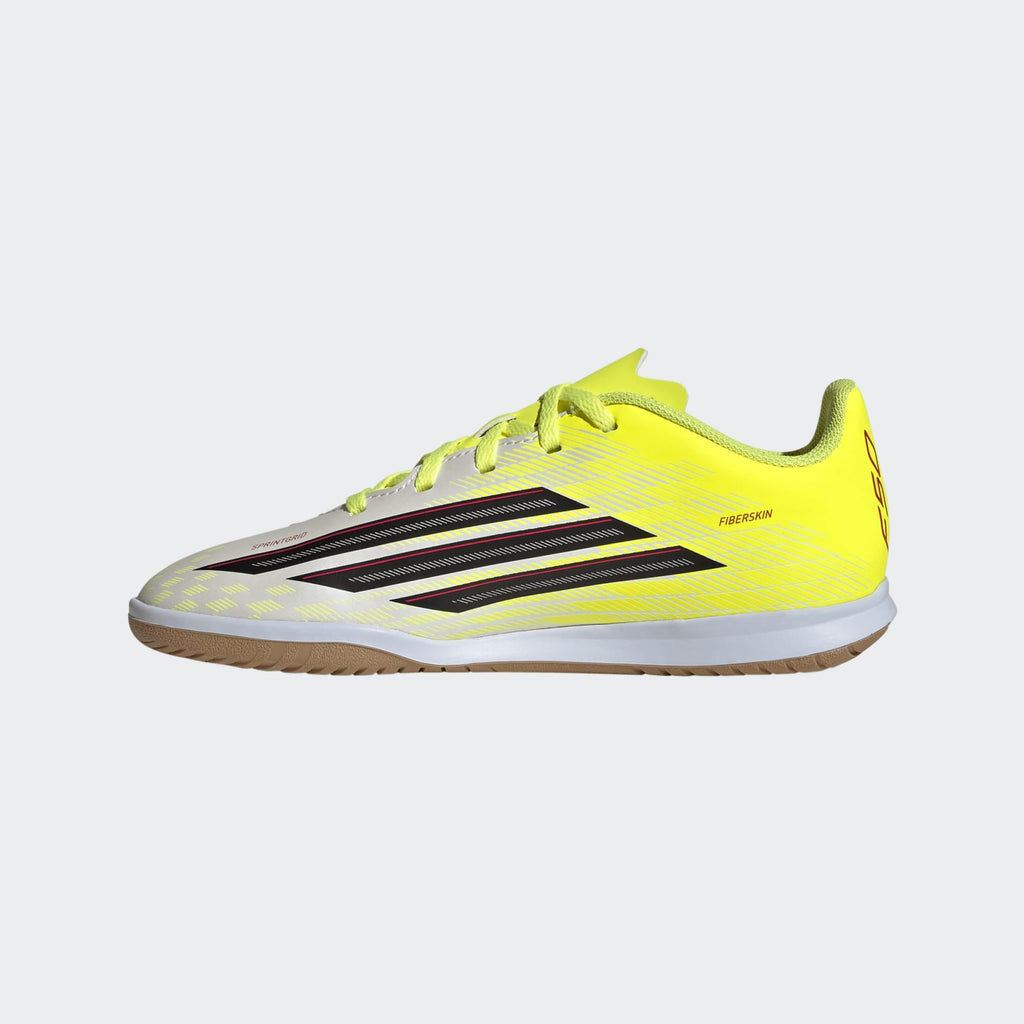 2026 New Arrival adidas F50 Club IN Indoor Youth Soccer Shoes - Solar Yellow/Black/Lucid Red wholesalehk.shop