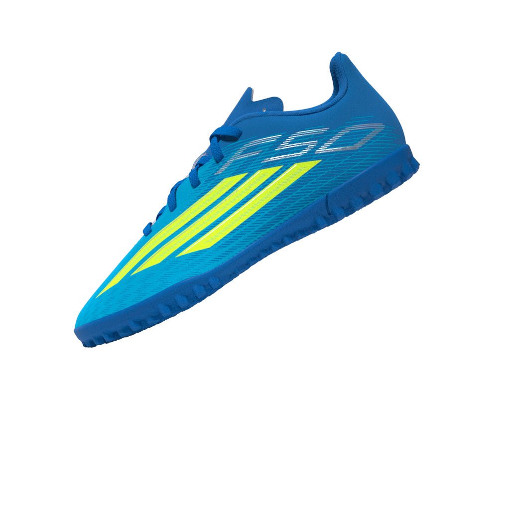 2026 New Arrival adidas F50 Club TF Turf Youth Soccer Cleats - Blue/Yellow/Aqua wholesalehk.shop