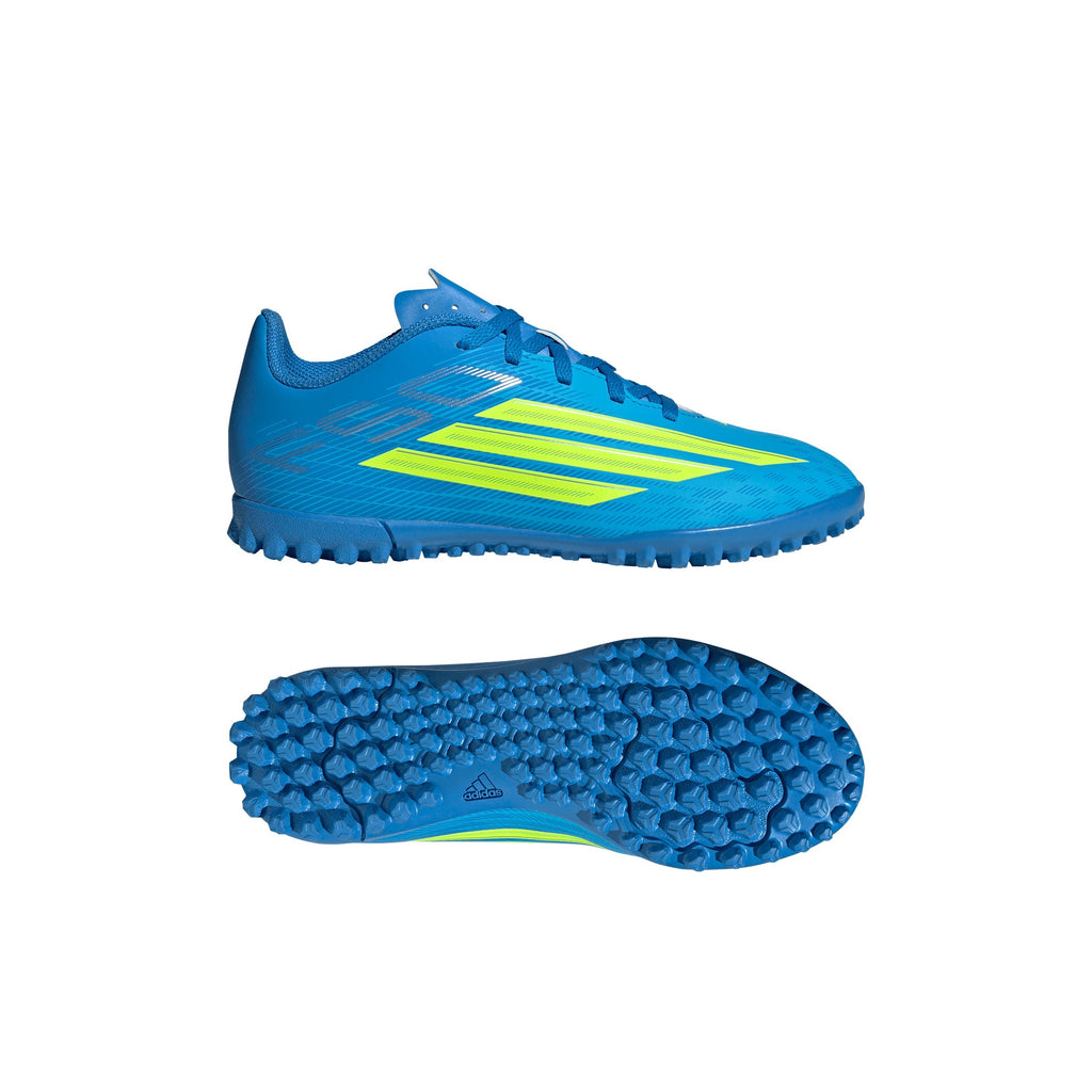 2026 New Arrival adidas F50 Club TF Turf Youth Soccer Cleats - Blue/Yellow/Aqua wholesalehk.shop