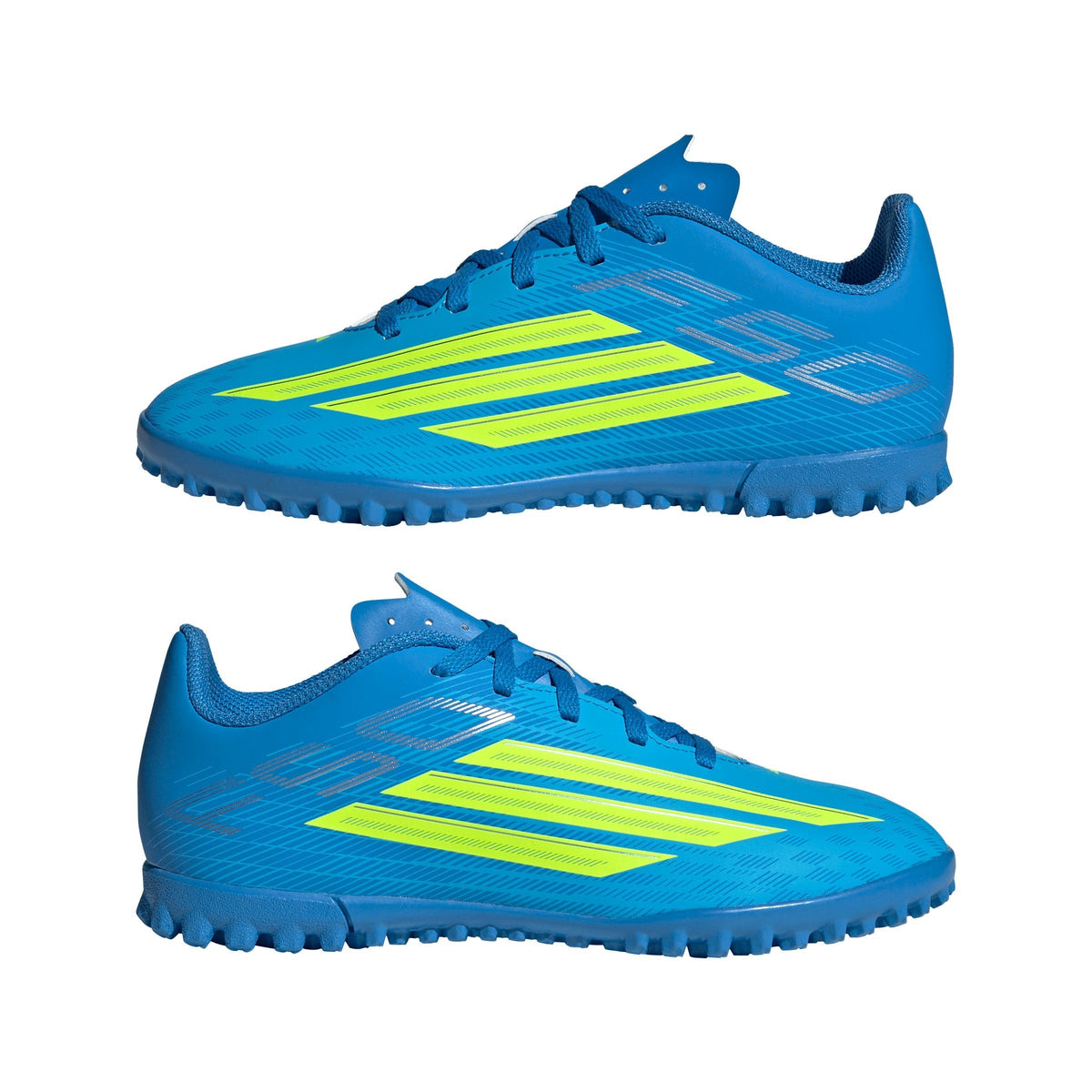 2026 New Arrival adidas F50 Club TF Turf Youth Soccer Cleats - Blue/Yellow/Aqua wholesalehk.shop