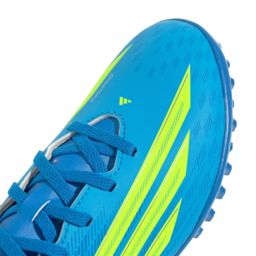 2026 New Arrival adidas F50 Club TF Turf Youth Soccer Cleats - Blue/Yellow/Aqua wholesalehk.shop